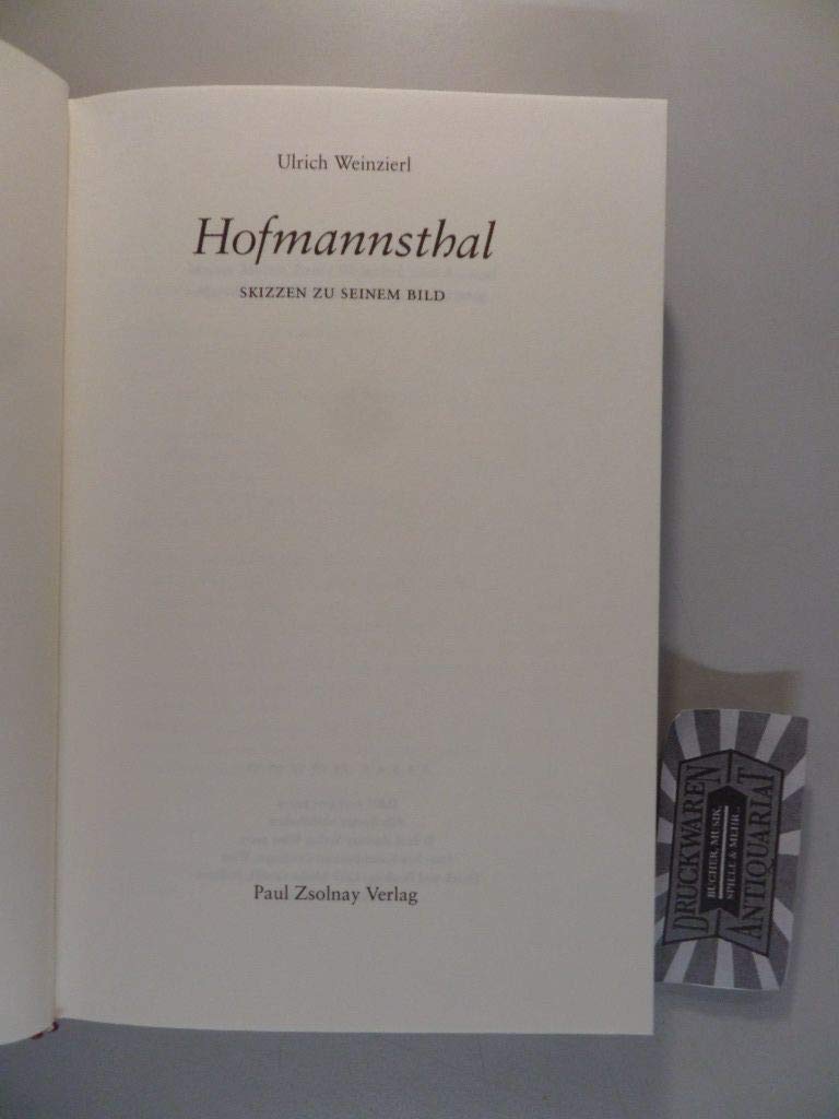 Hofmannsthal: Skizzen zu seinem Bild Personalities
