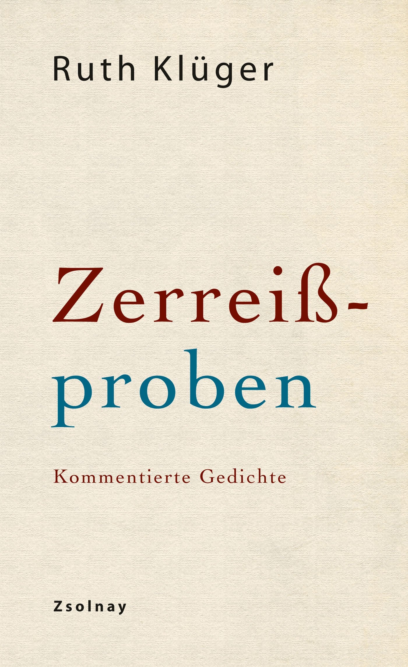 Zerreißproben Poetry
