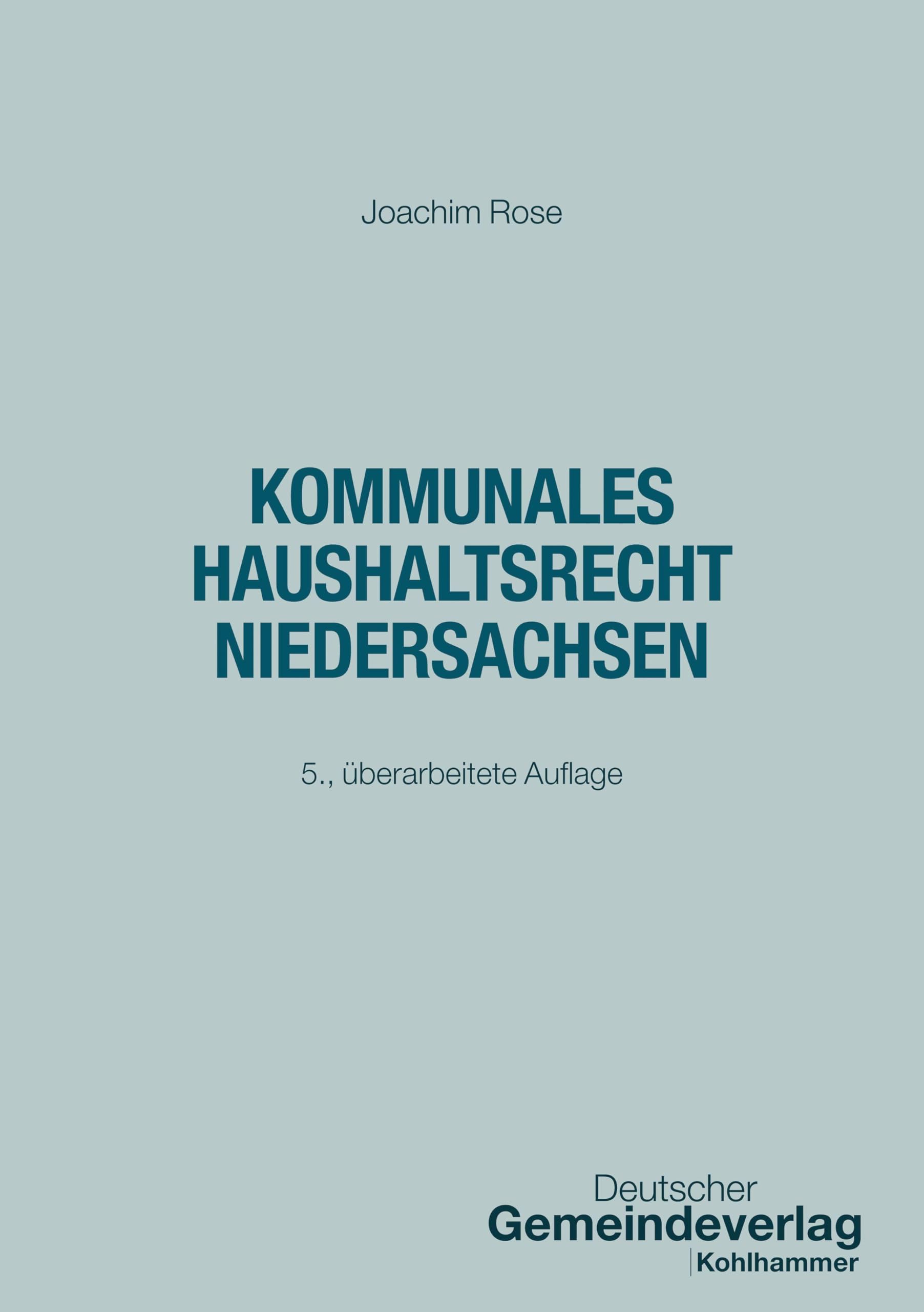 Kommunales Haushaltsrecht Niedersachsen Law
