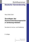 Grundlagen des Kommunalverfassungsrechts in Schleswig-Holstein: Grundriss für die Aus- und Fortbildung (DGV-Studienreihe Öffentliche Verwaltung) Law