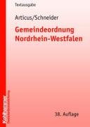 Gemeindeordnung Nordrhein-Westfalen (Kommunale Schriften für Nordrhein-Westfalen) Law