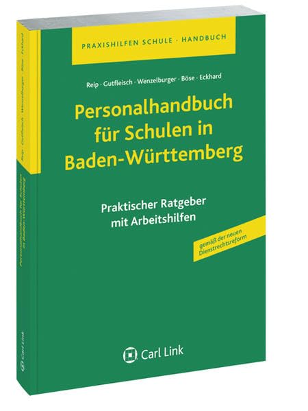 Personalhandbuch für Schulen in Baden-Württemberg Law