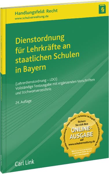 Dienstordnung für Lehrkräfte an staatlichen Schulen in Bayern Law