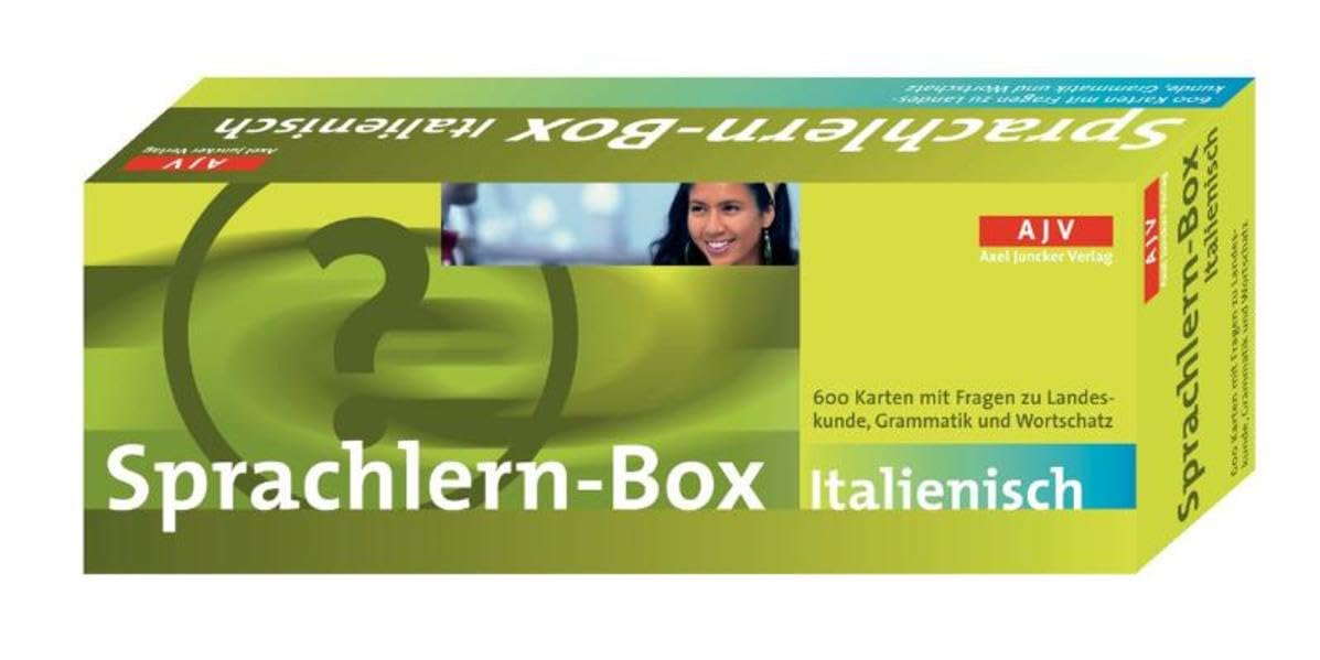 Sprachlern-Box Italienisch: 600 Karten mit Fragen zu Landeskunde, Grammatik und Wortschatz (Axel Juncker Titel) Learning & Reference