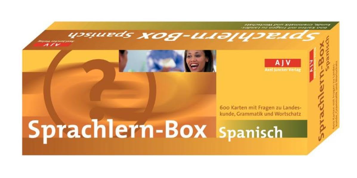 Sprachlern-Box Spanisch: 600 Karten mit Fragen zu Landeskunde, Grammatik und Wortschatz (Axel Juncker Titel) Learning & Reference