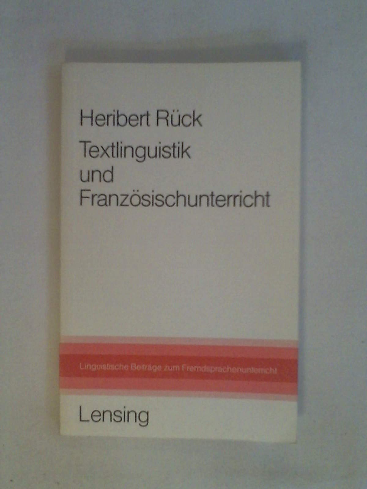 Textlinguistik und Französischunterricht. Books