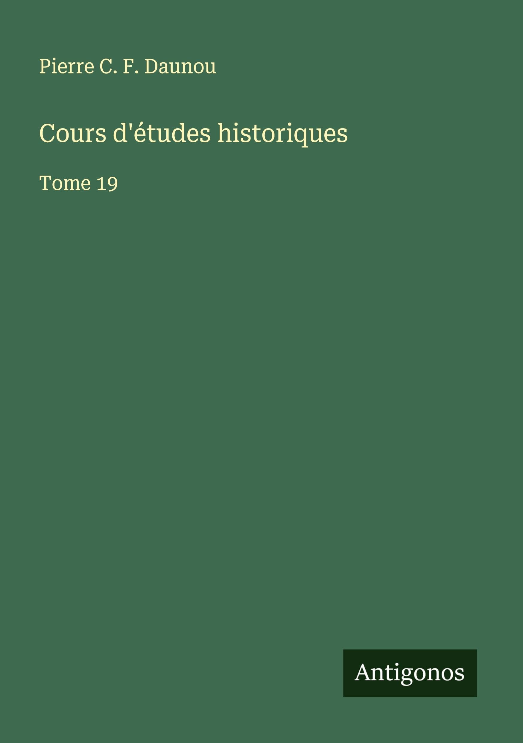 Cours d'études historiques Classics