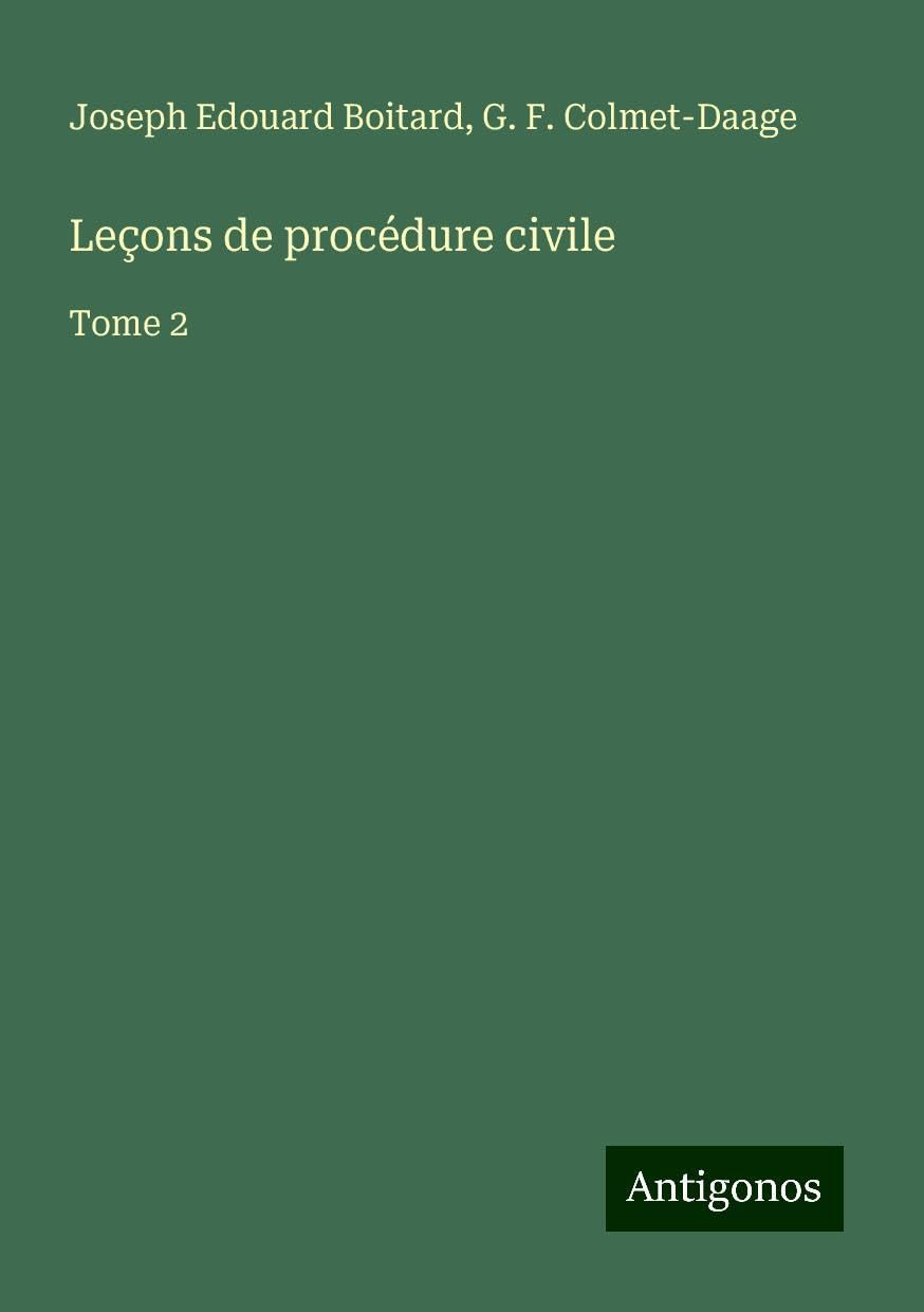 Product Image: Leçons de procédure civile