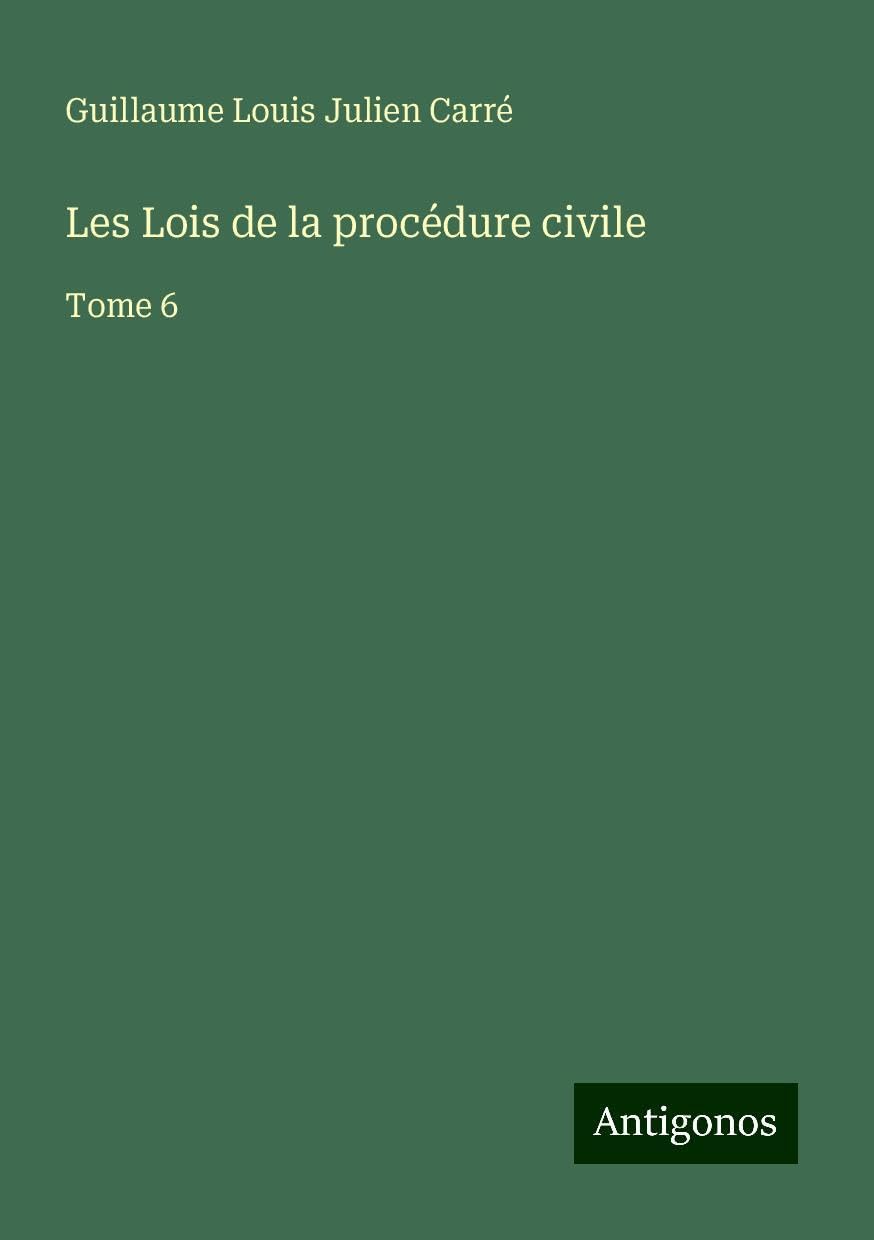 Les Lois de la procédure civile Books