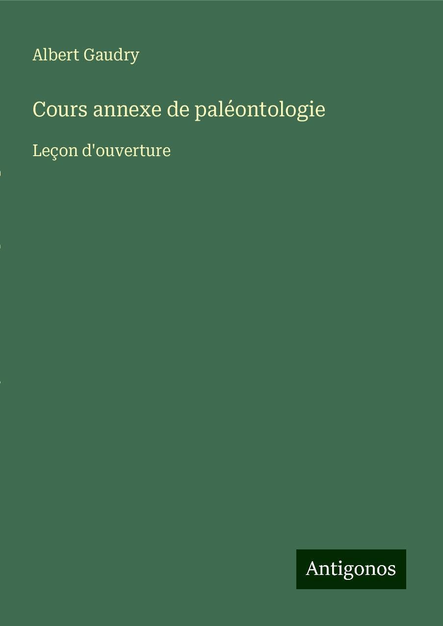 Cours annexe de paléontologie Classics