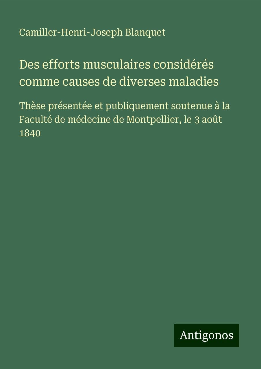 Des efforts musculaires considérés comme causes de diverses maladies Classics