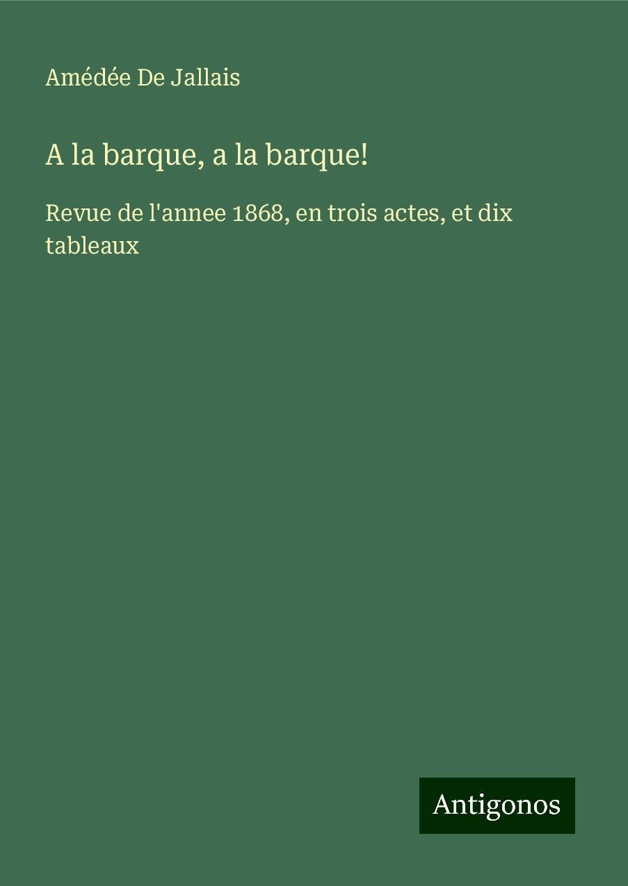 Product Image: A la barque, a la barque!