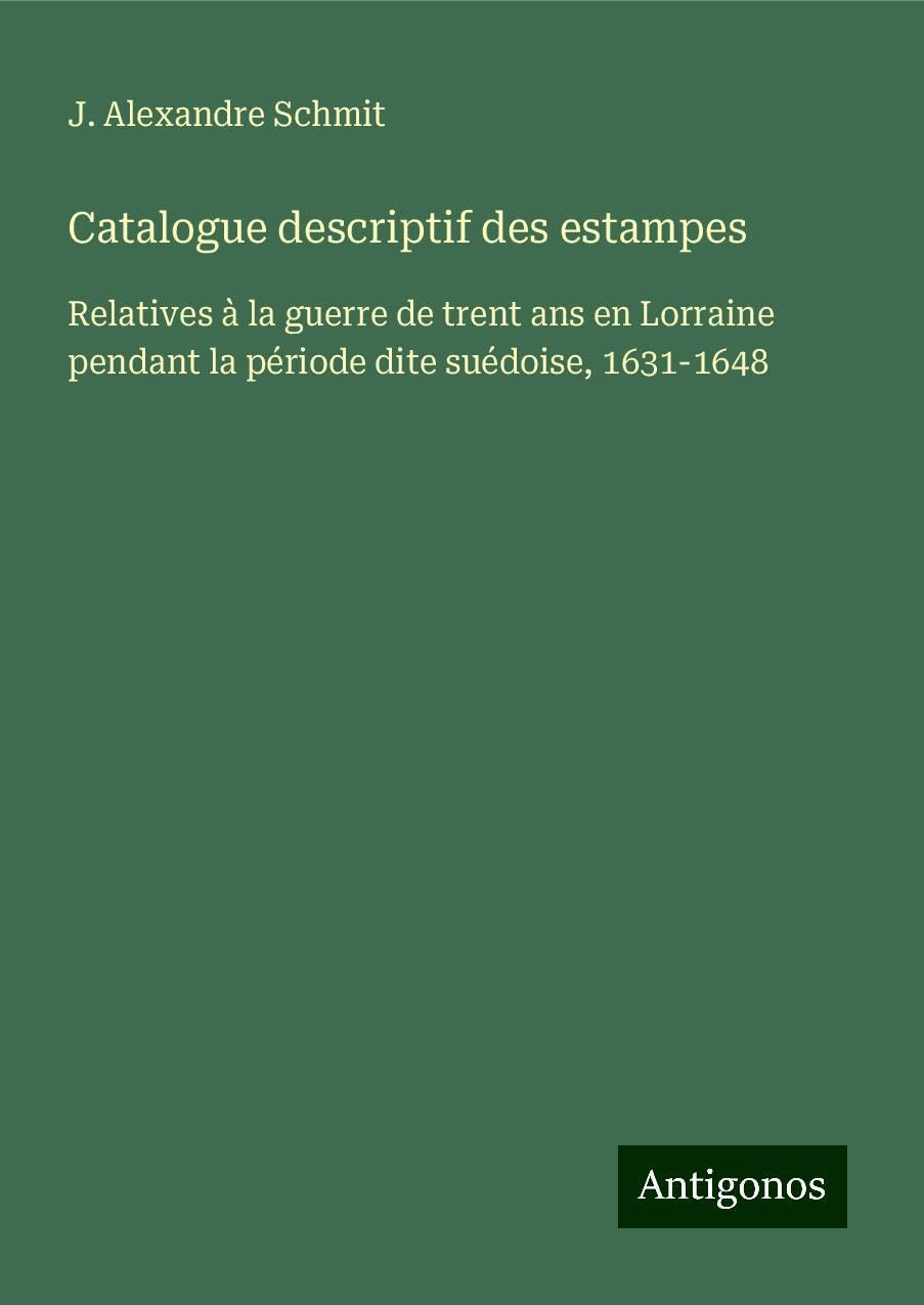 Product Image: Catalogue descriptif des estampes