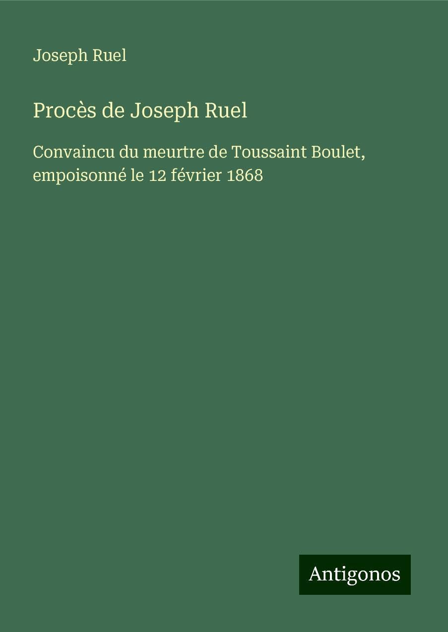 Product Image: Procès de Joseph Ruel