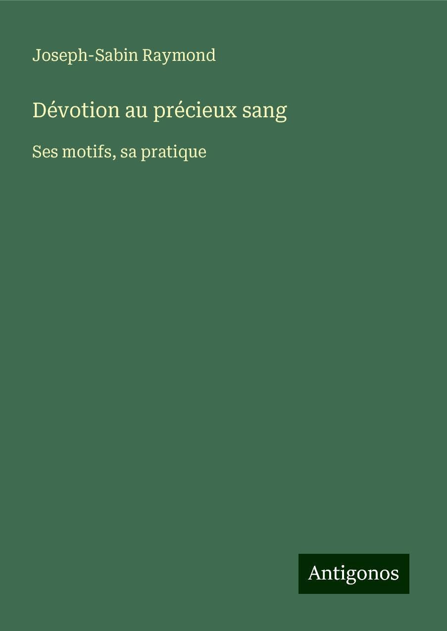 Product Image: Dévotion au précieux sang