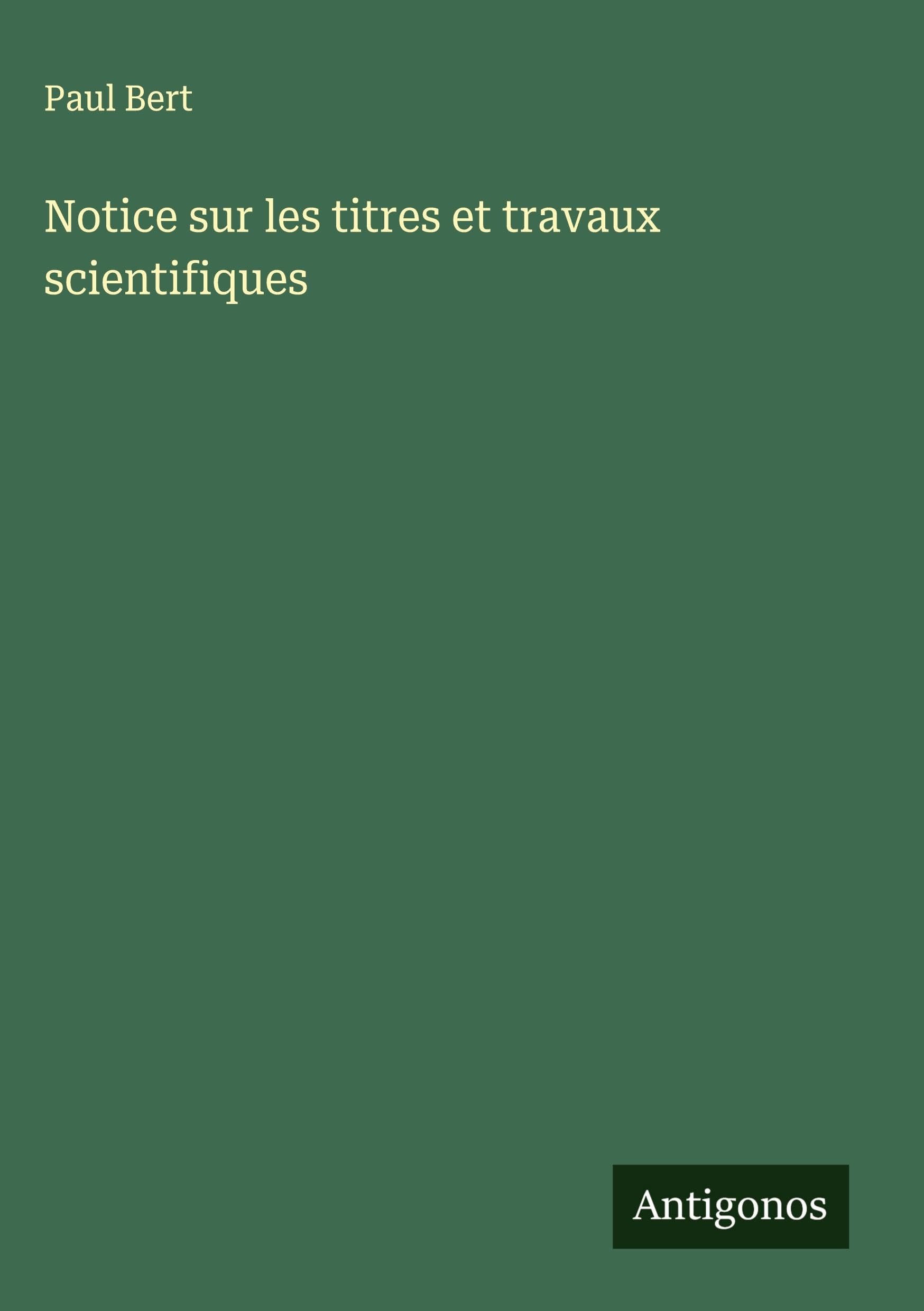 Notice sur les titres et travaux scientifiques Contemporary literature
