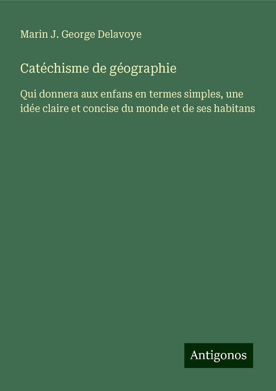 Product Image: Catéchisme de géographie