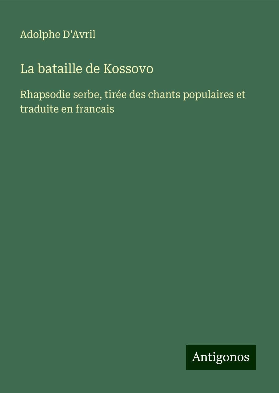 Product Image: La bataille de Kossovo