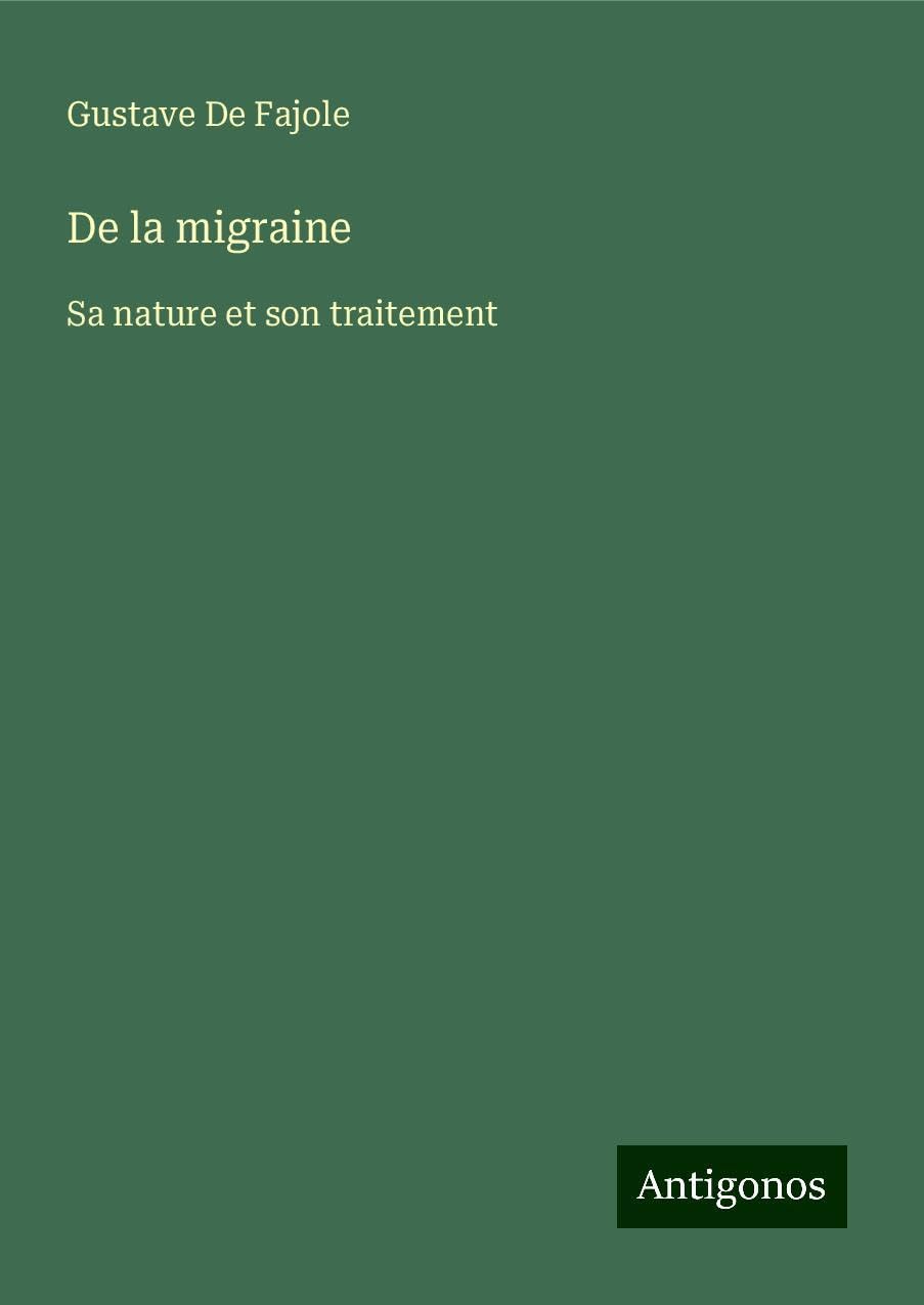 Product Image: De la migraine
