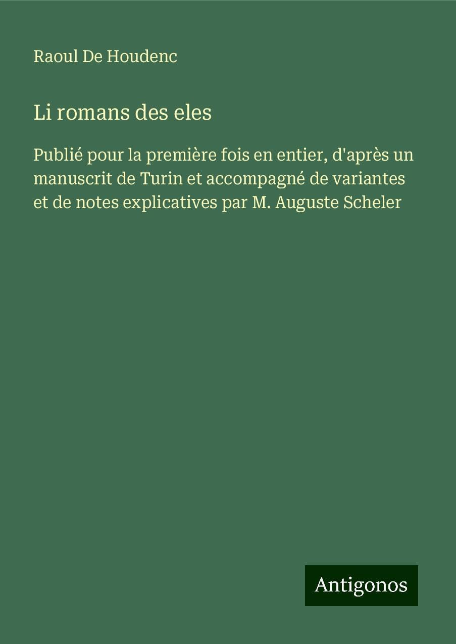 Product Image: Li romans des eles