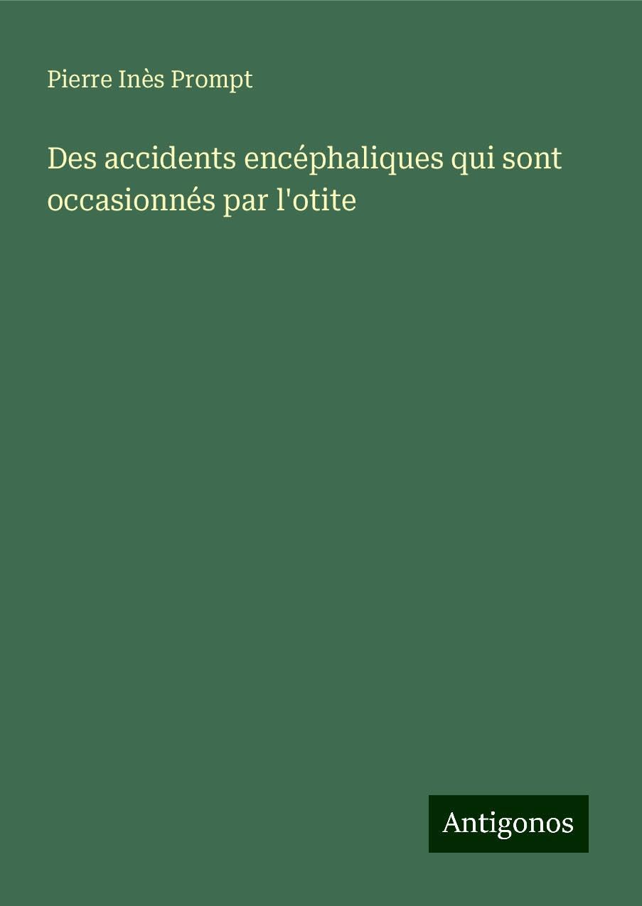 Des accidents encéphaliques qui sont occasionnés par l'otite Books