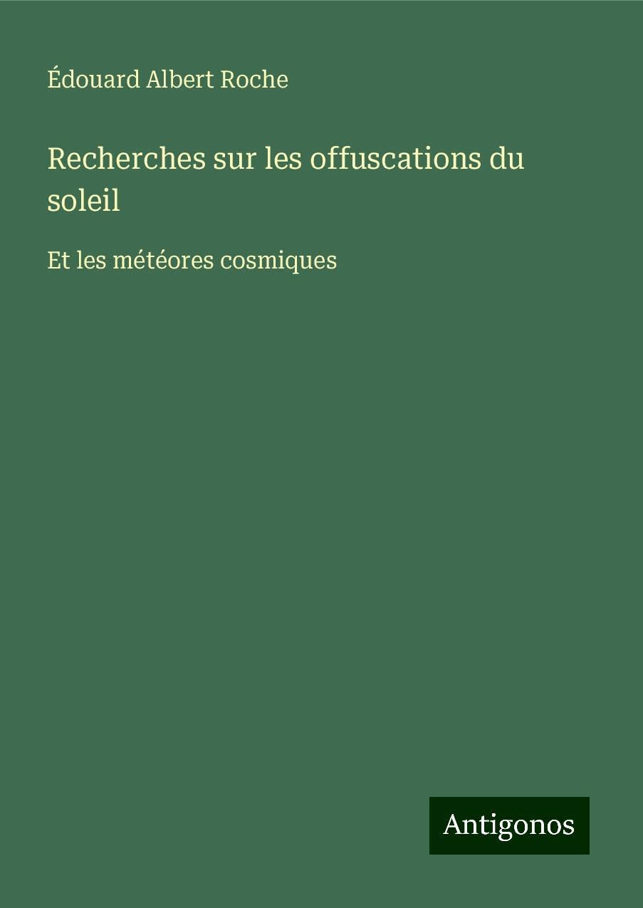 Recherches sur les offuscations du soleil Books