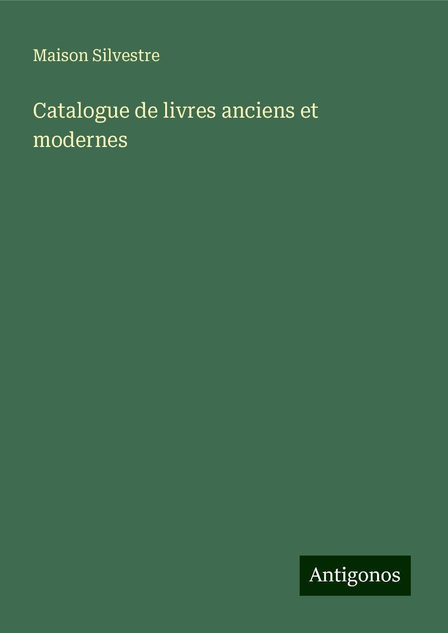 Catalogue de livres anciens et modernes Books