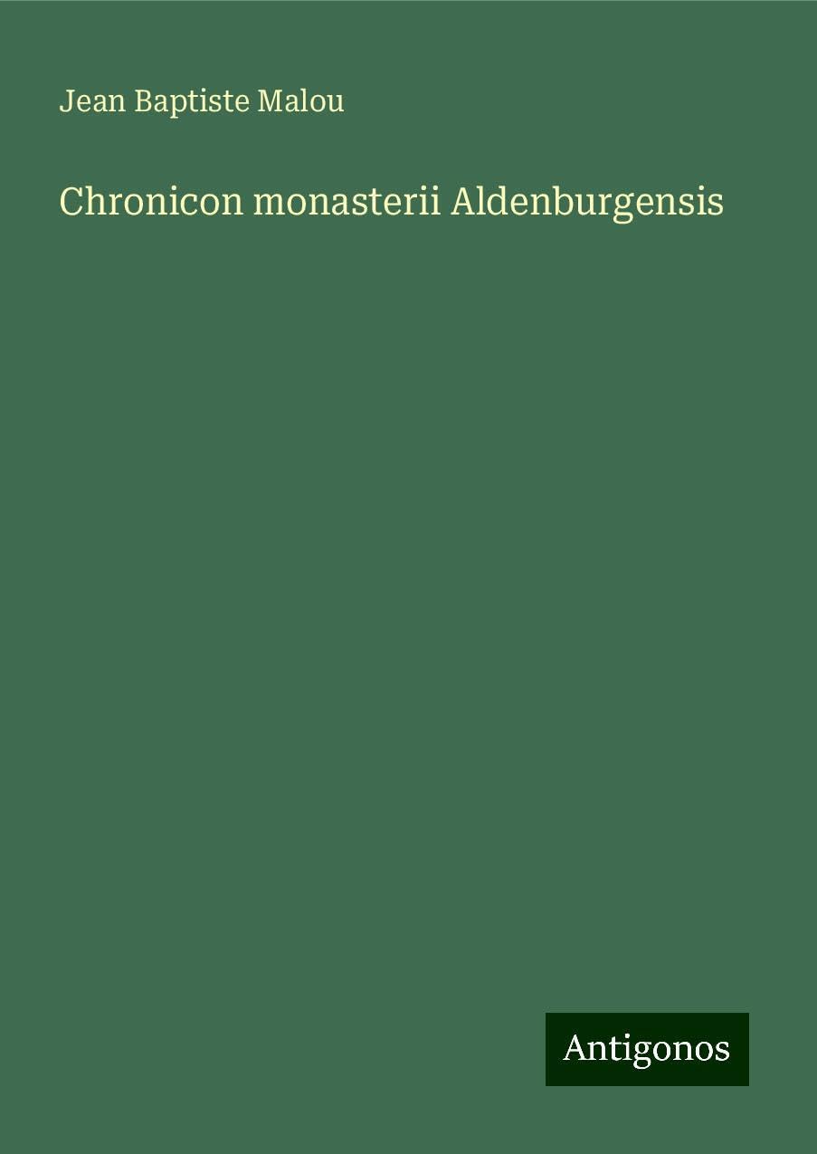 Product Image: Chronicon monasterii Aldenburgensis