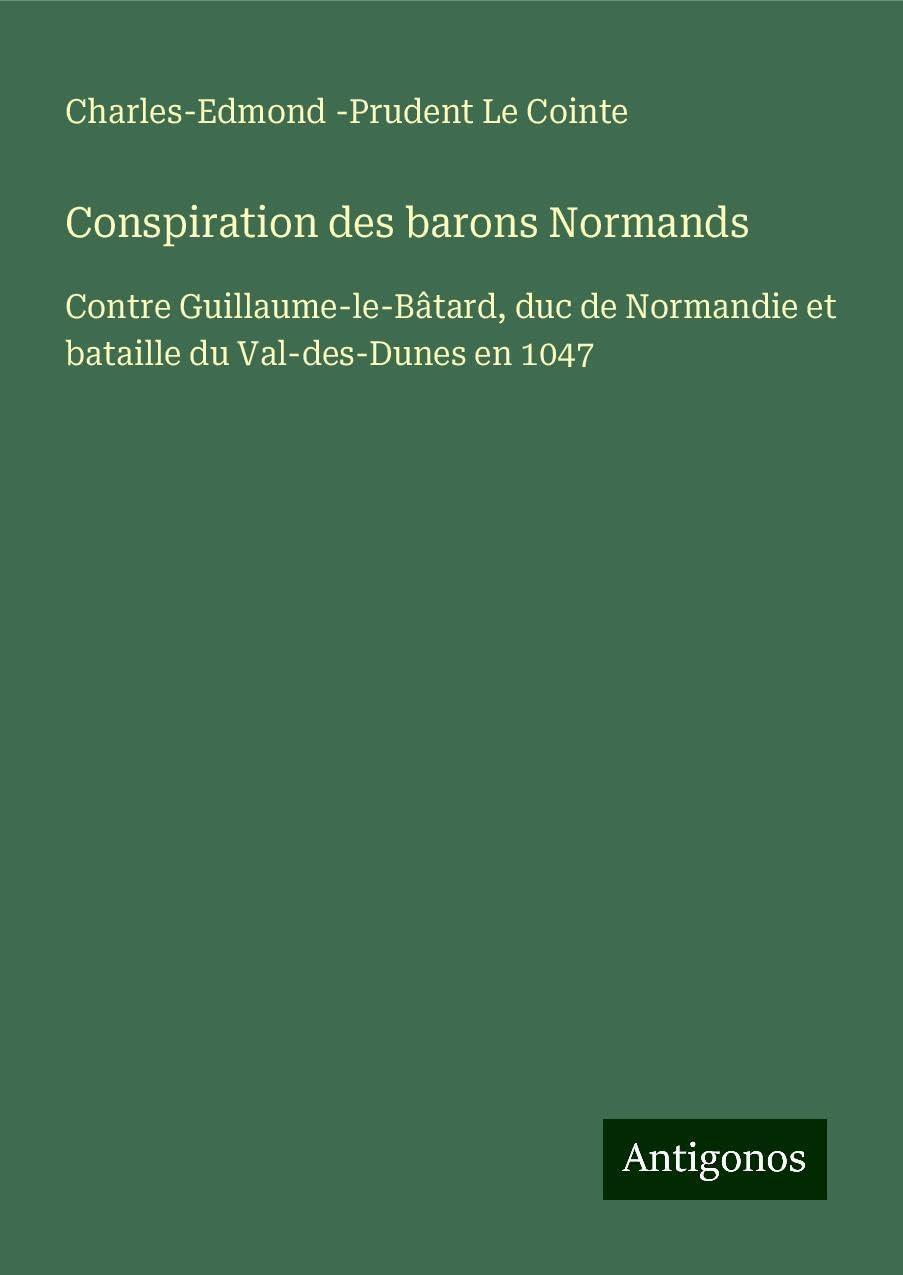 Conspiration des barons Normands Books