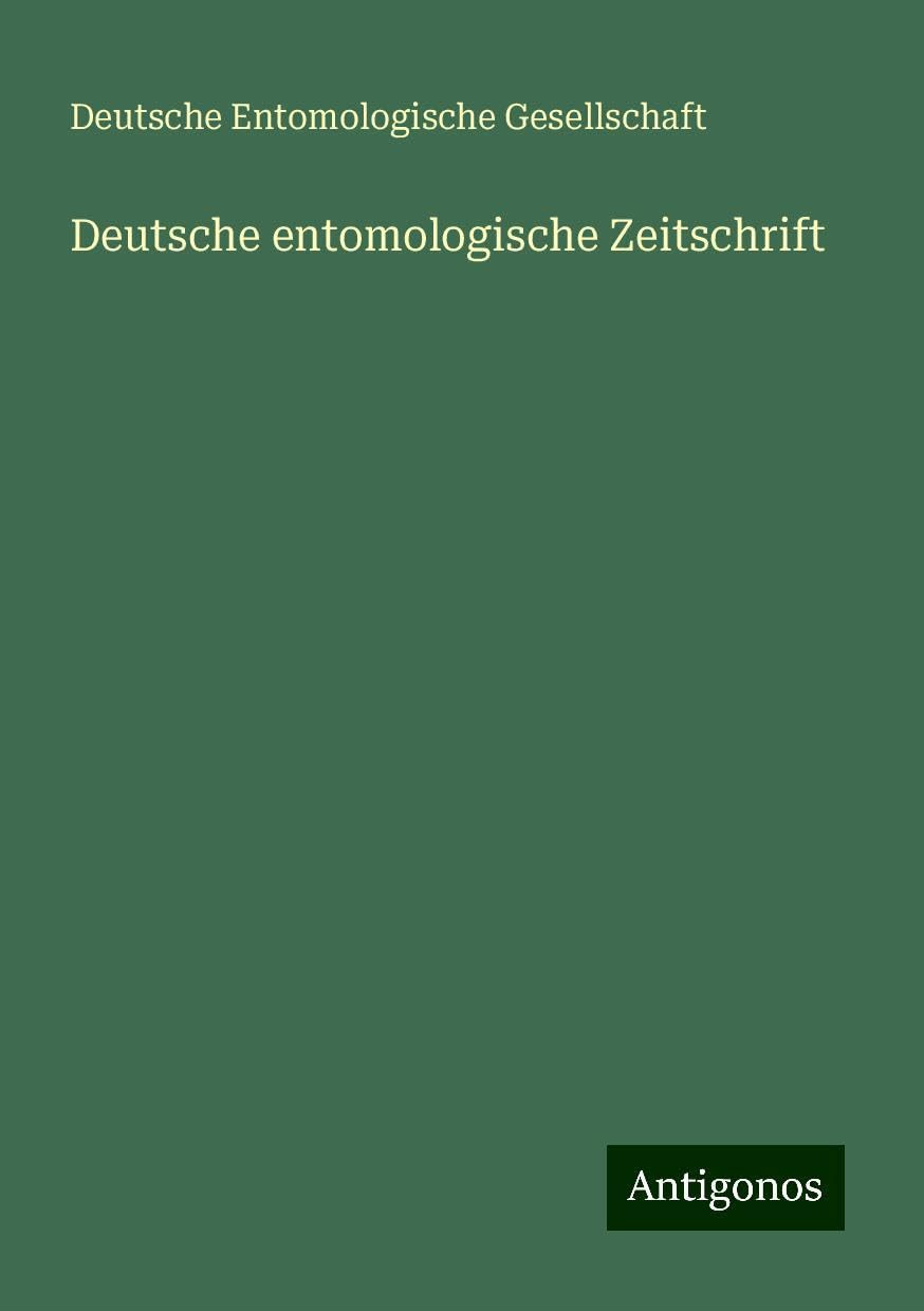 Deutsche entomologische Zeitschrift Classics