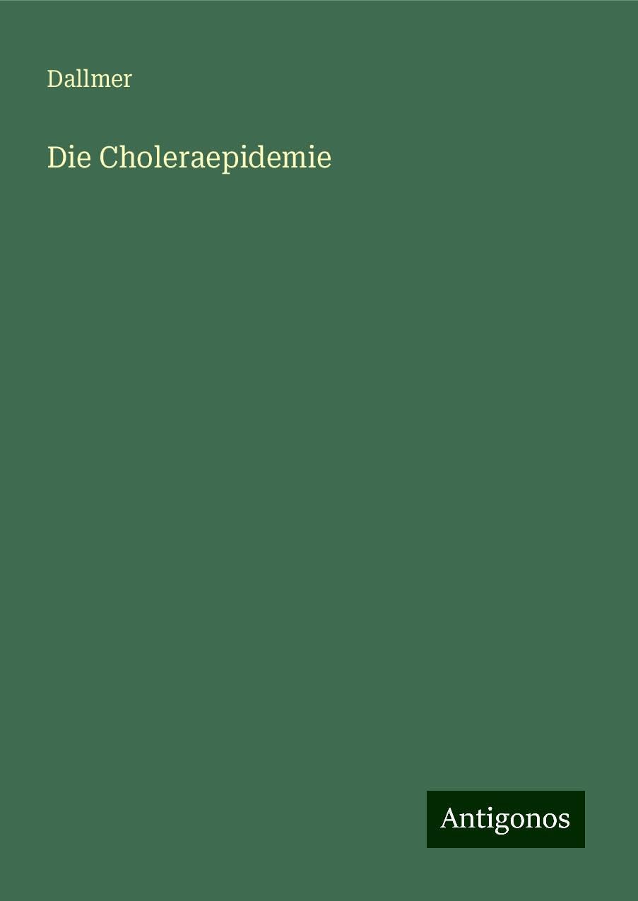 Product Image: Die Choleraepidemie