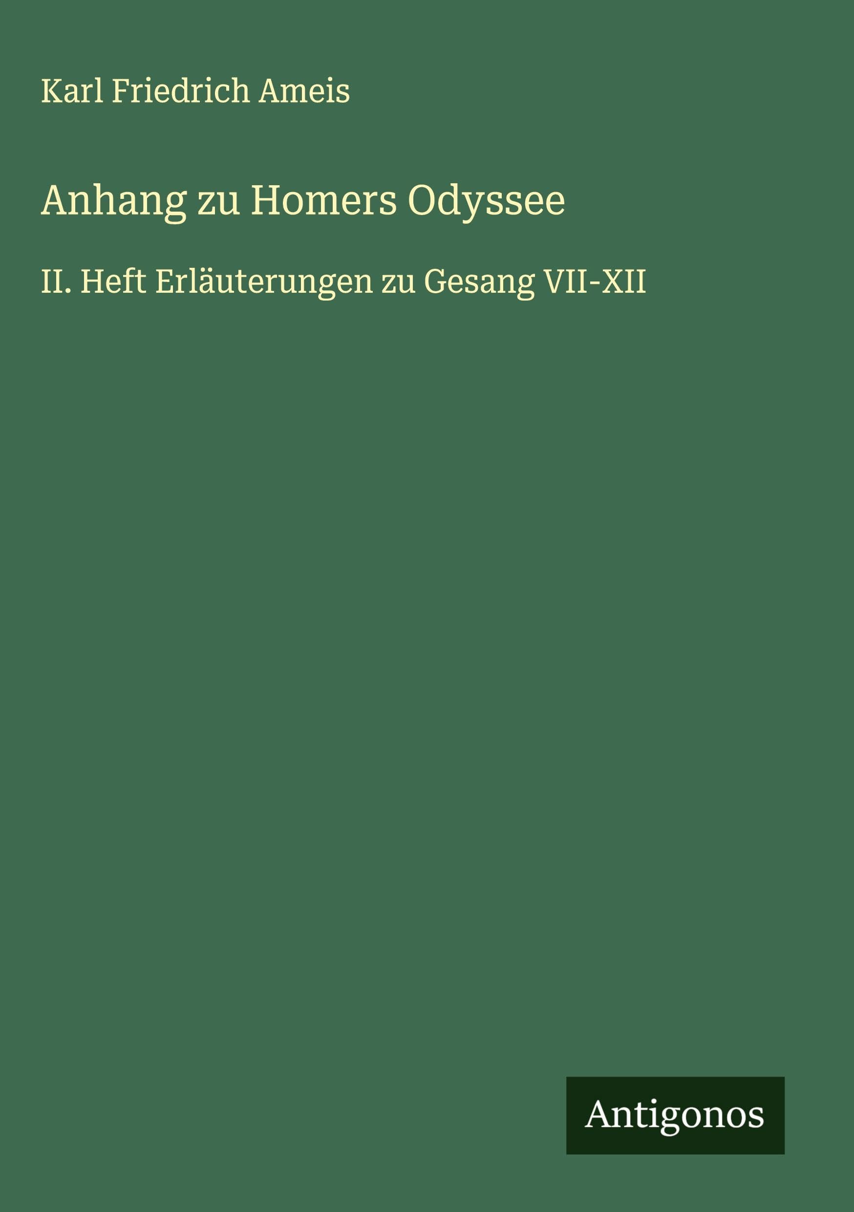 Anhang zu Homers Odyssee Classics