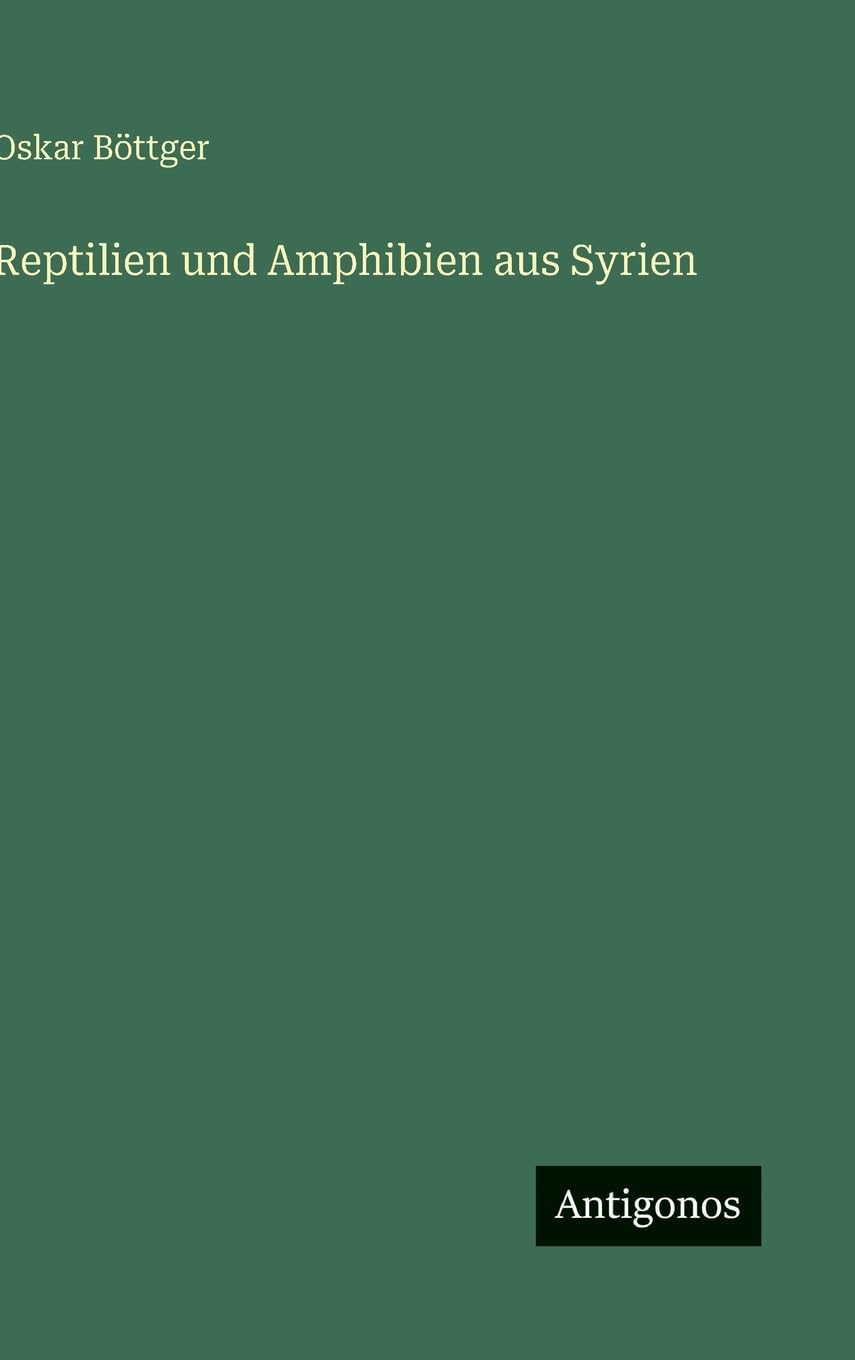 Reptilien und Amphibien aus Syrien Contemporary literature