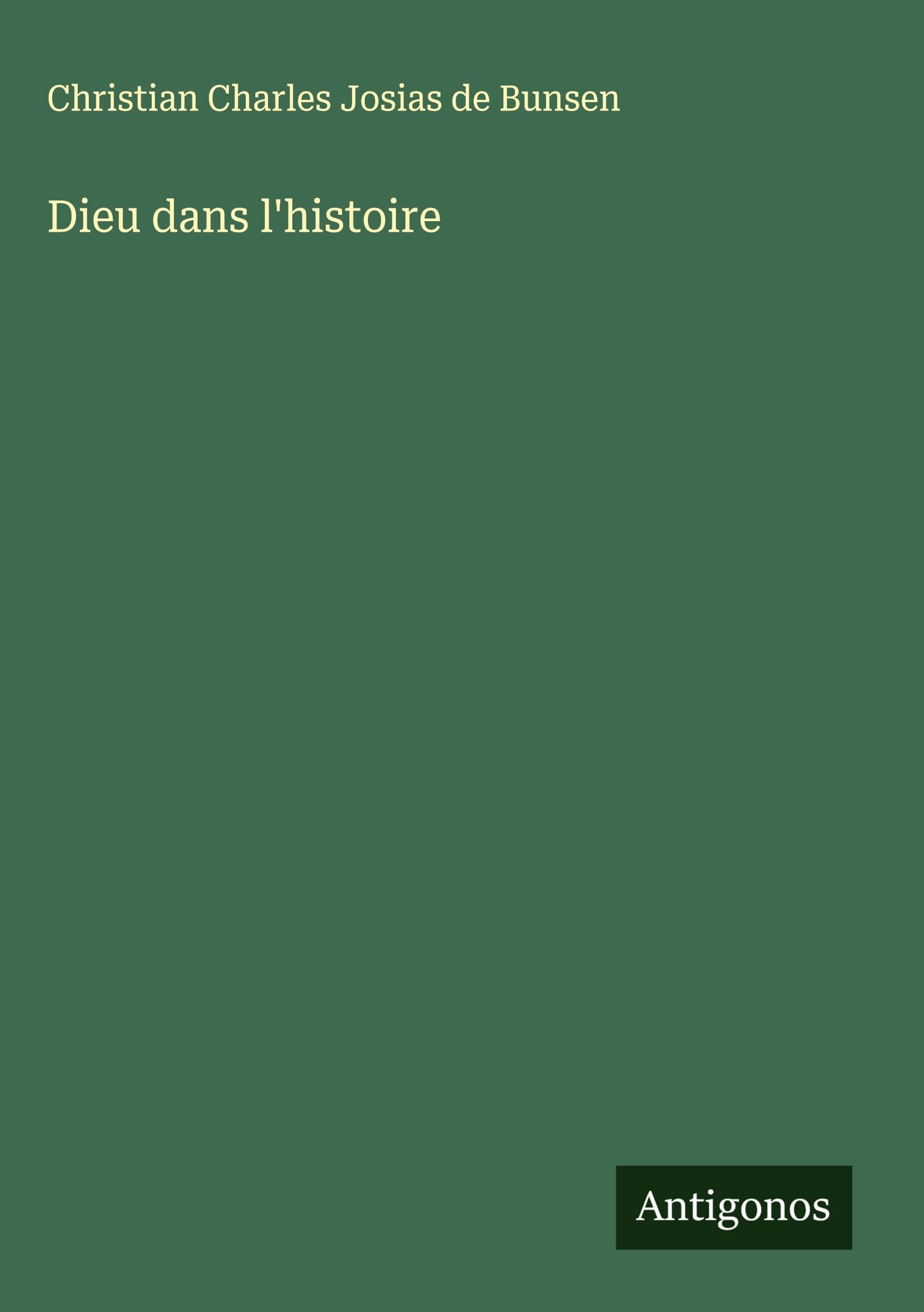 Dieu dans l'histoire Classics