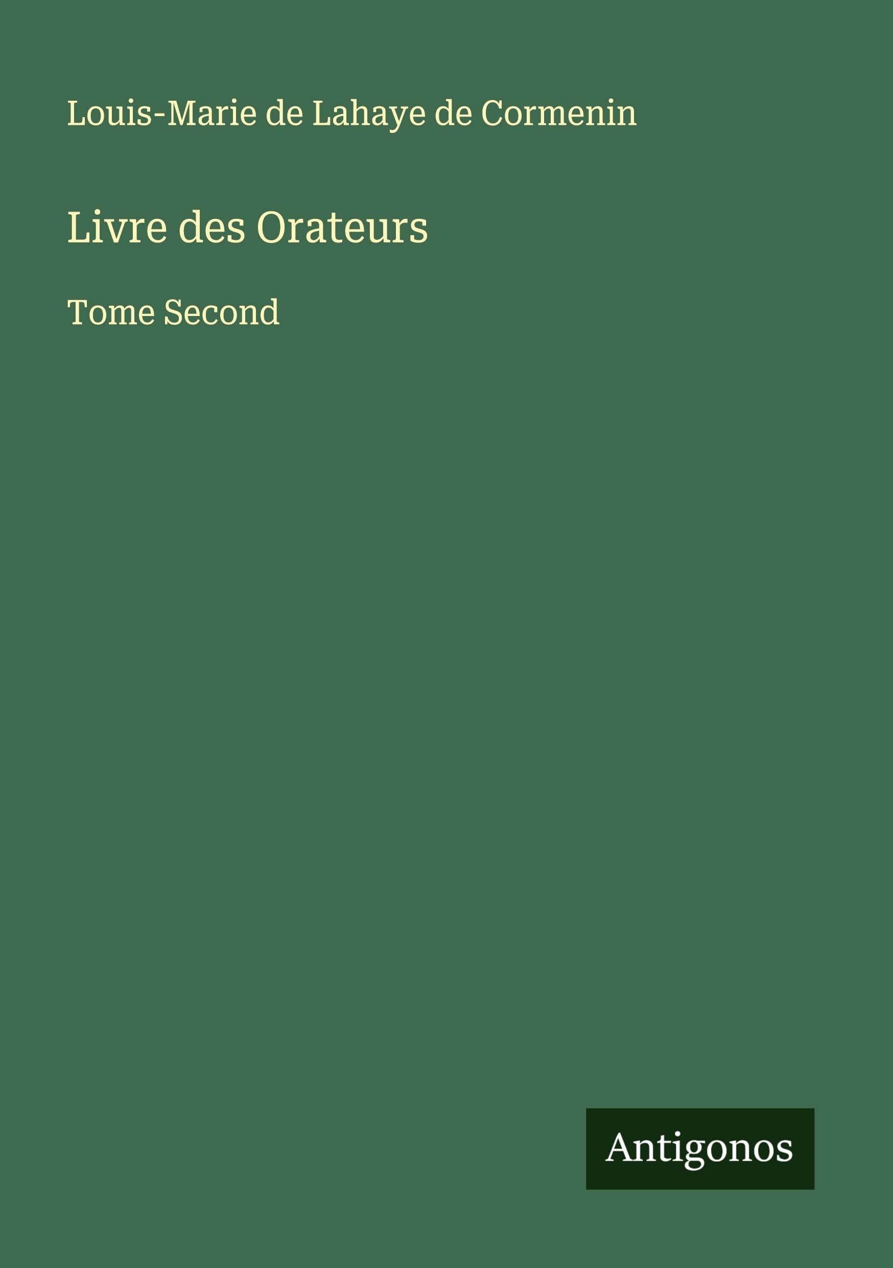 Livre des Orateurs Classics
