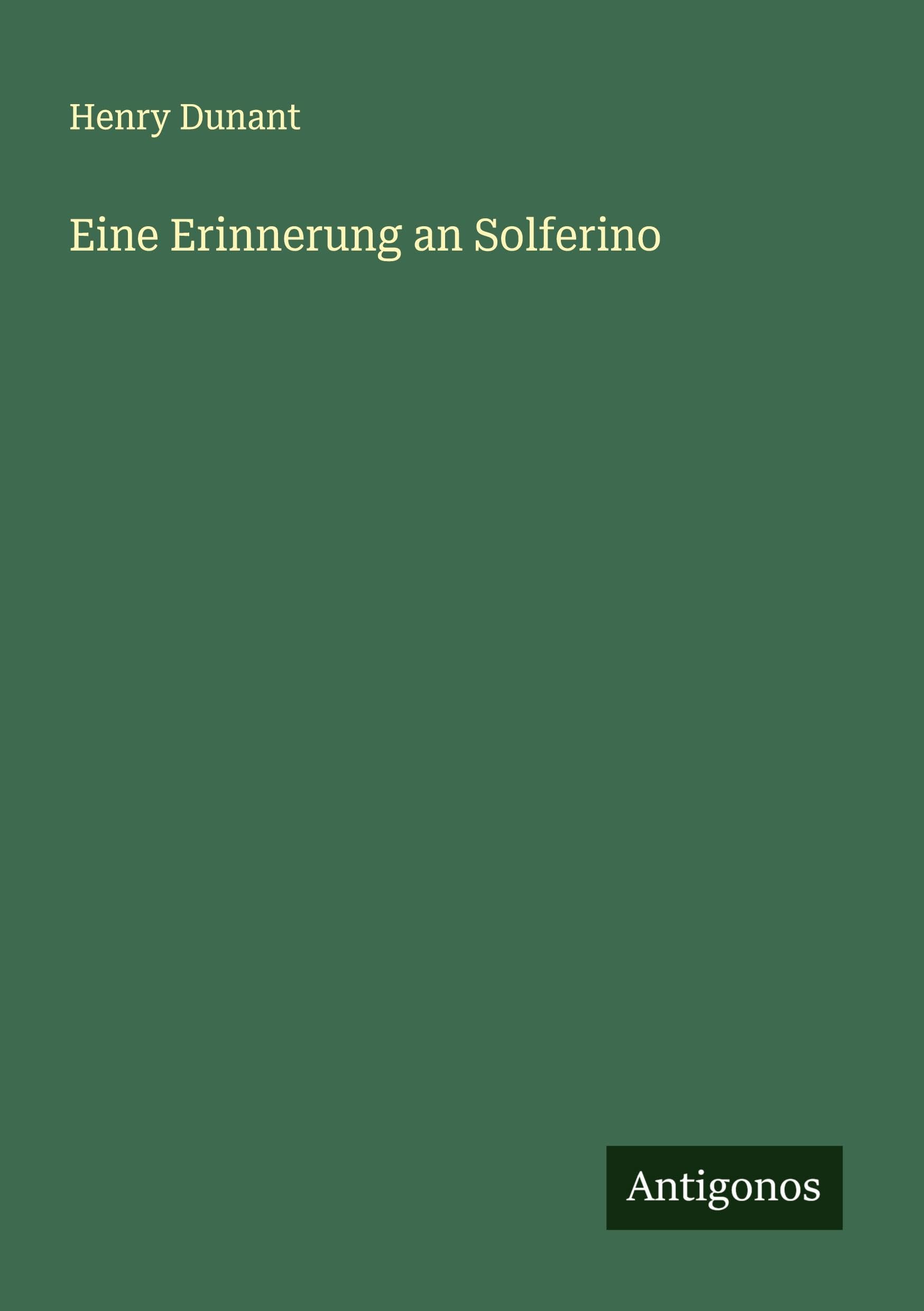 Product Image: Eine Erinnerung an Solferino