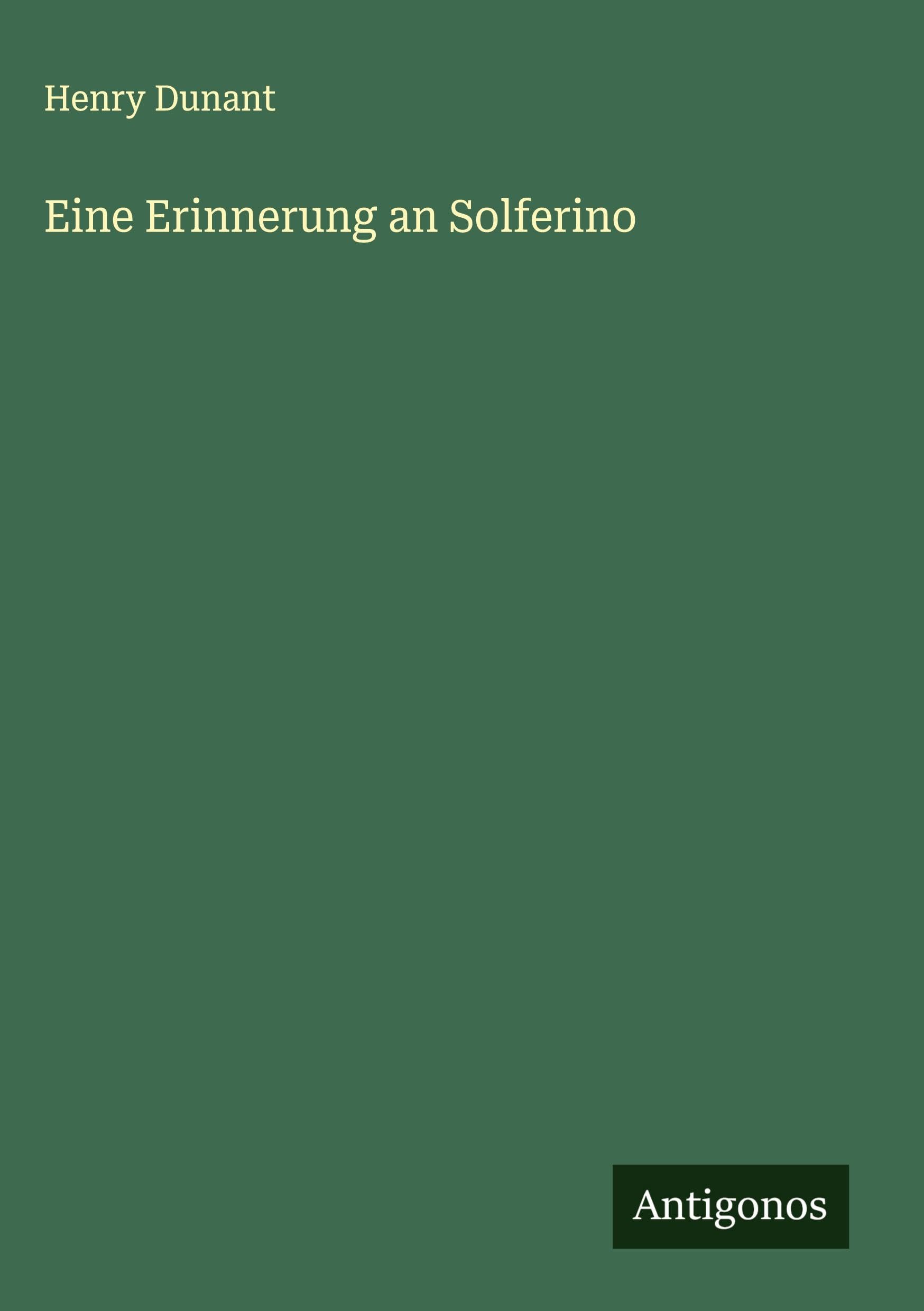 Product Image: Eine Erinnerung an Solferino