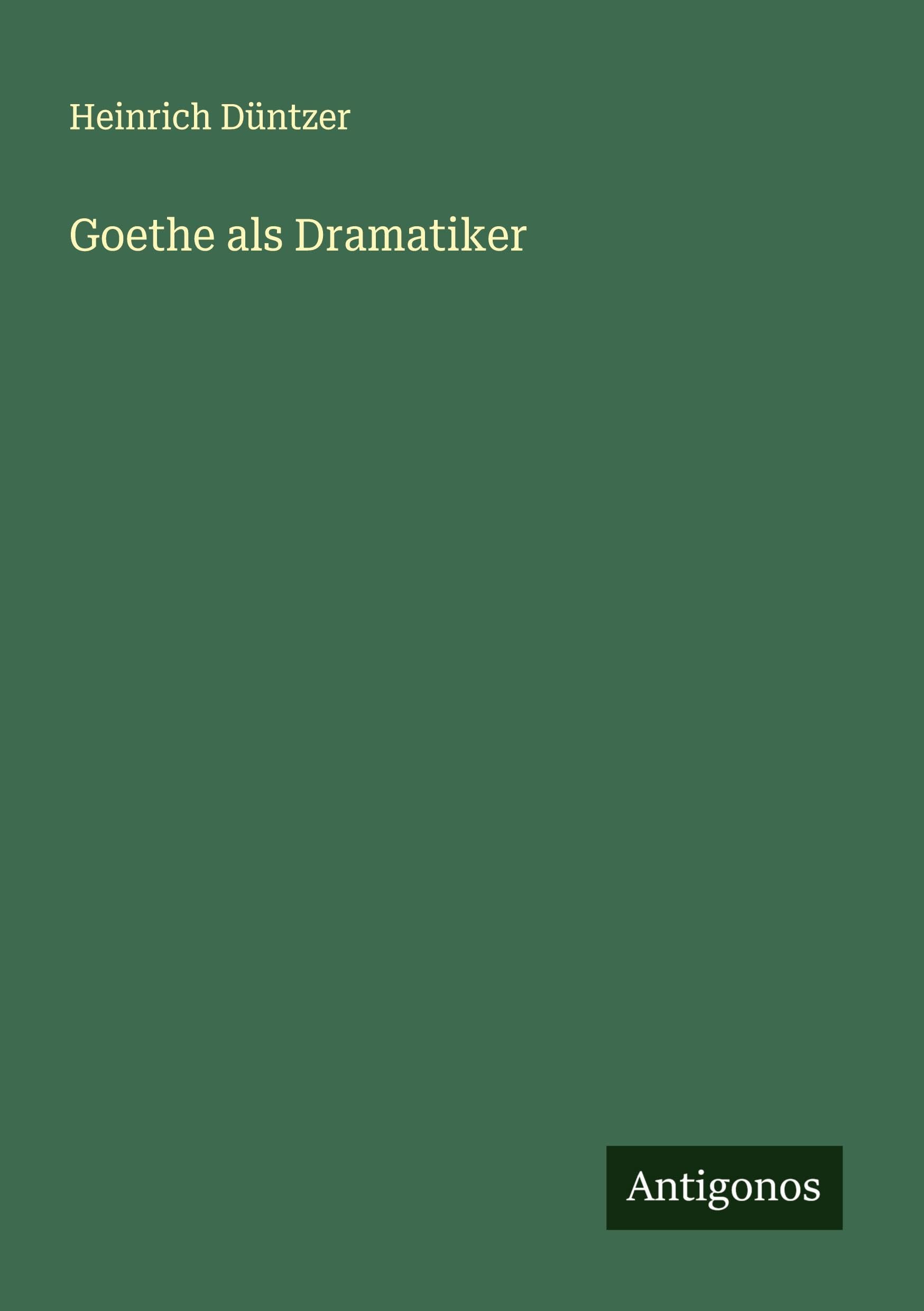 Product Image: Goethe als Dramatiker