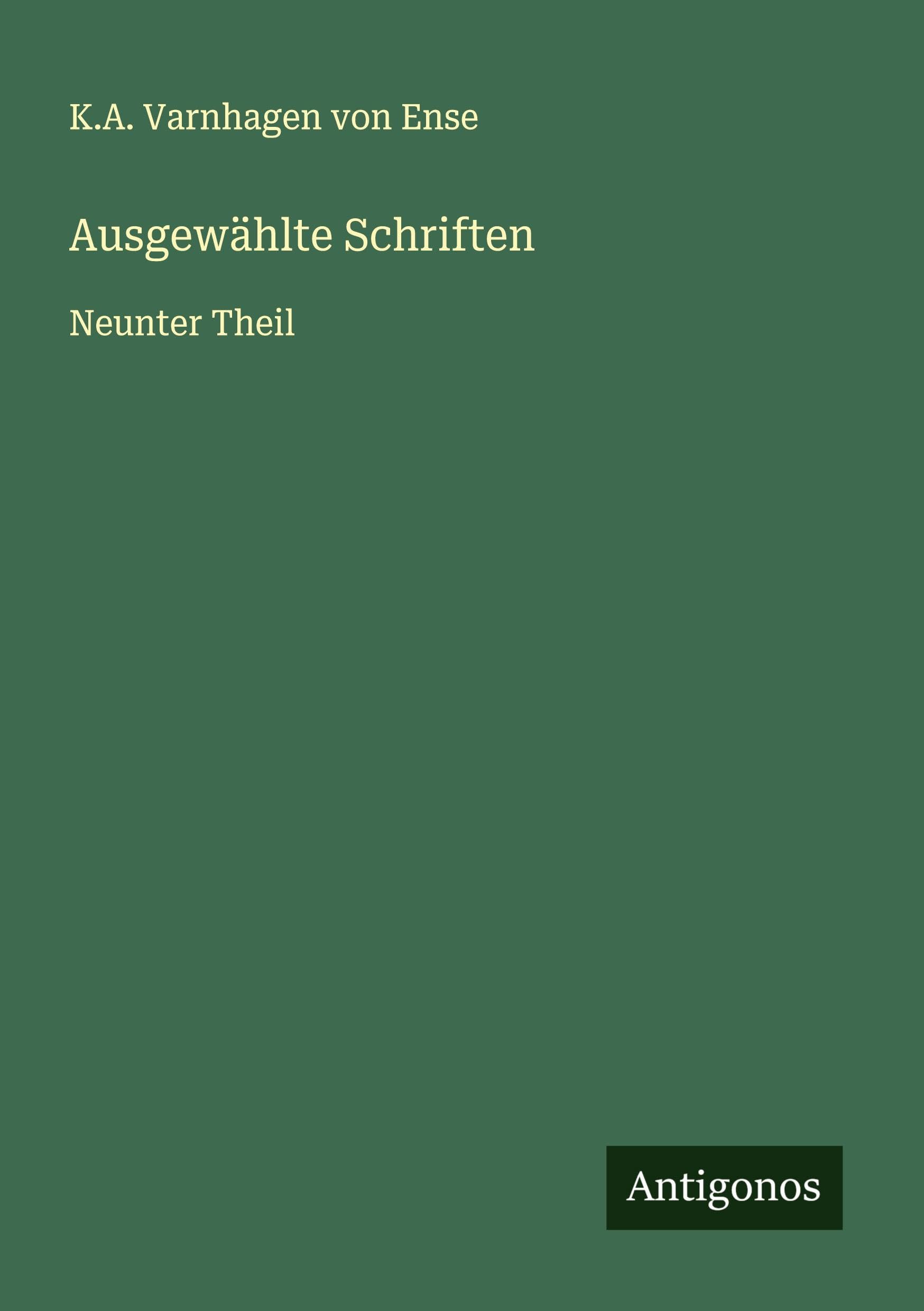 Ausgewählte Schriften Classics