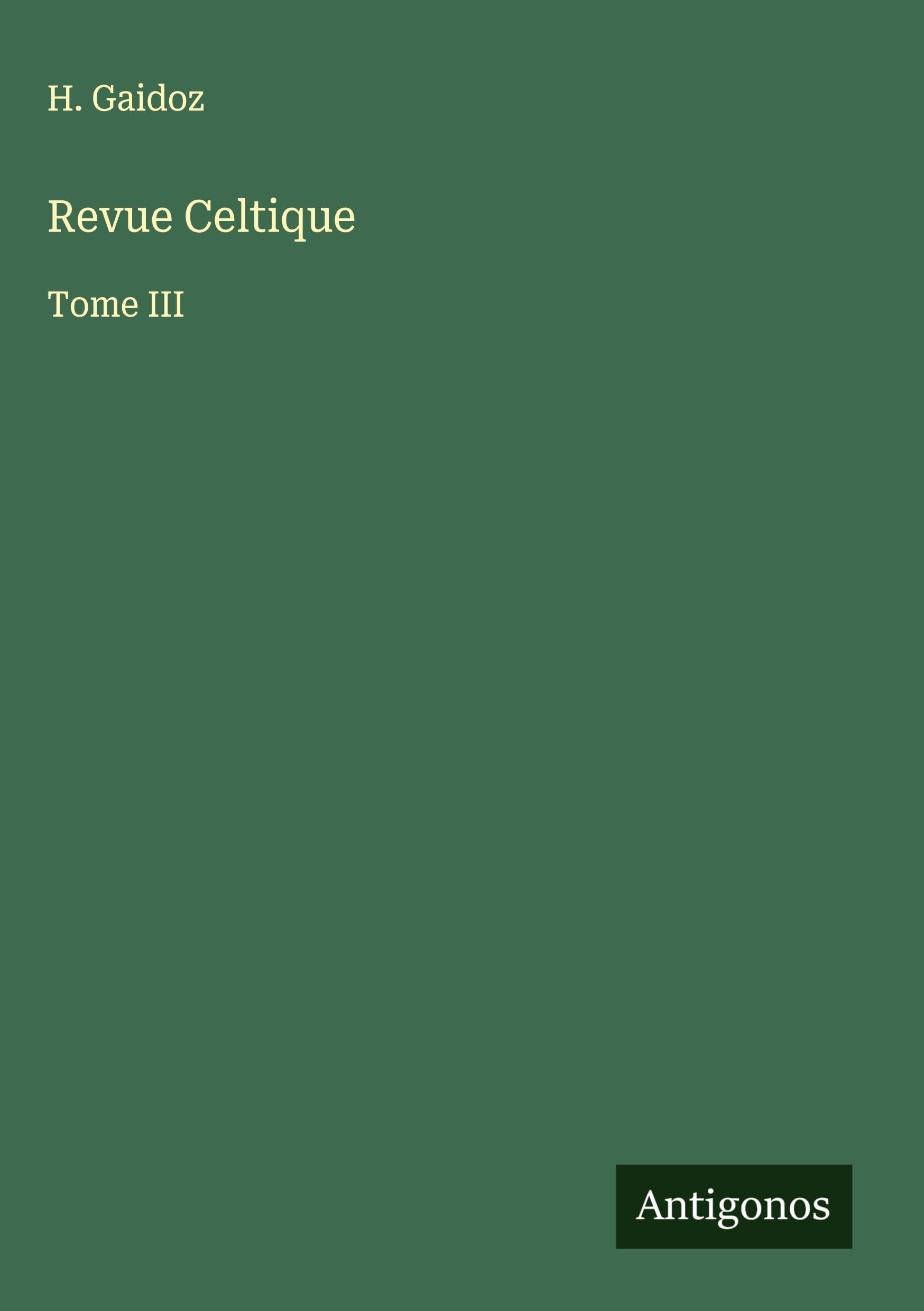 Product Image: Revue Celtique