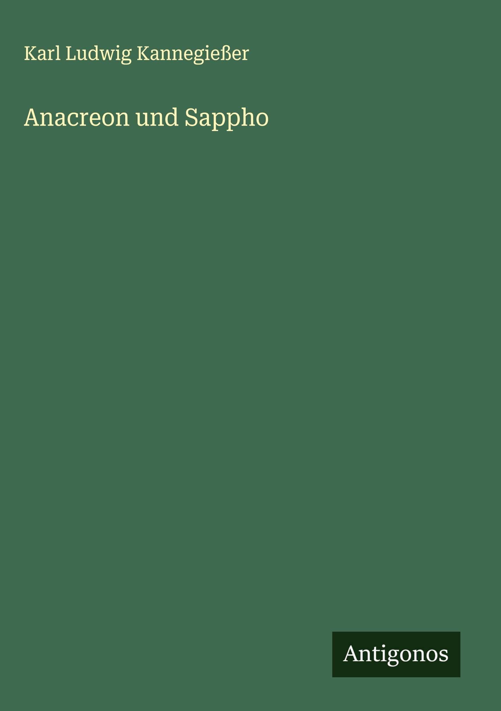 Anacreon und Sappho Classics