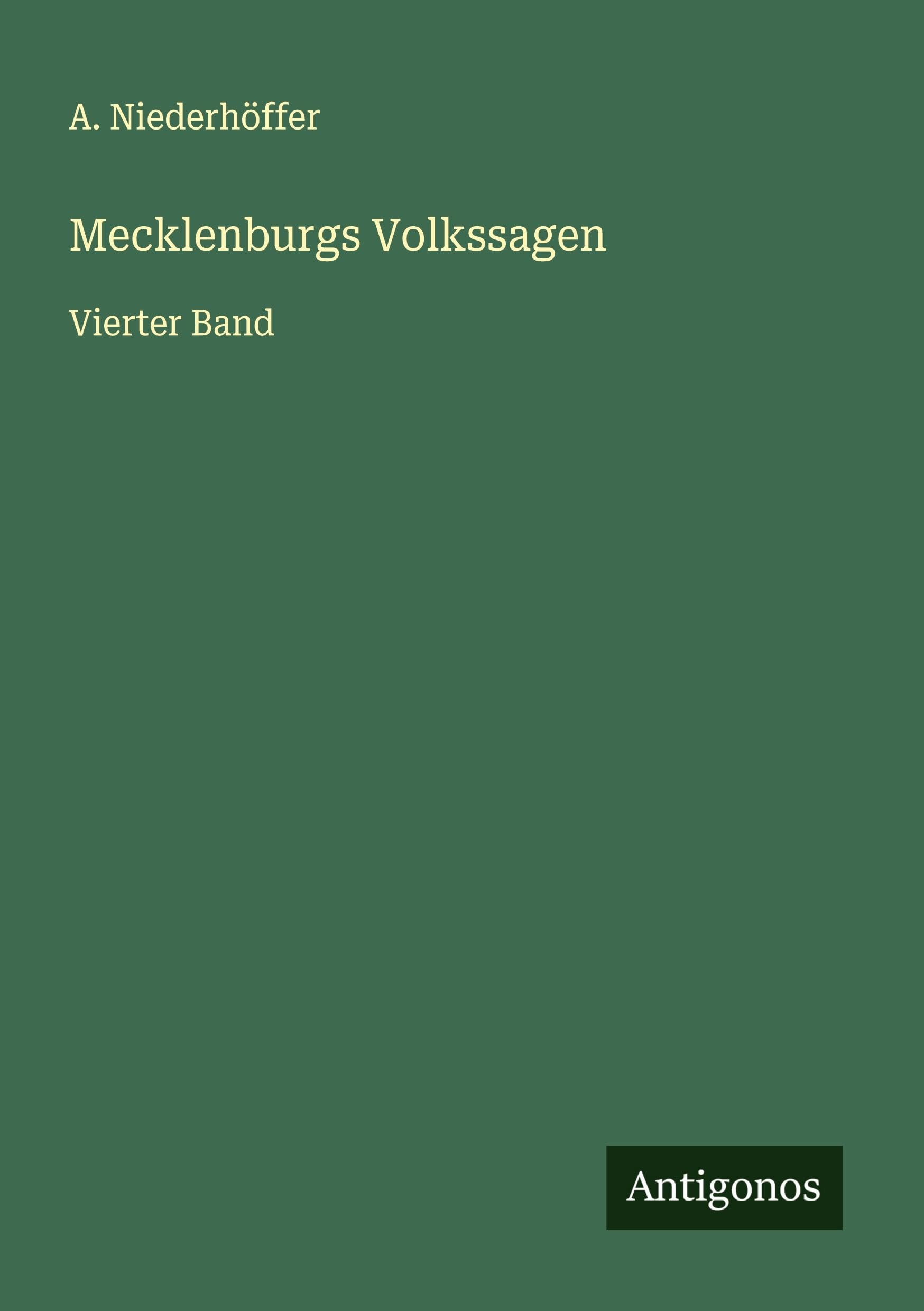 Mecklenburgs Volkssagen Classics