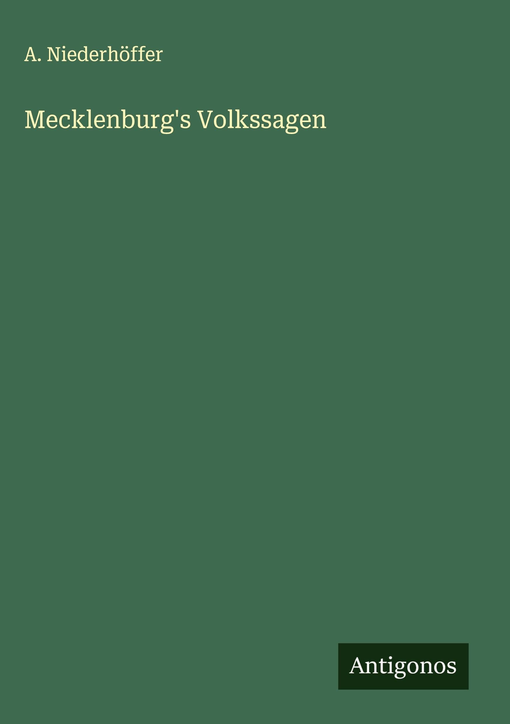 Mecklenburg's Volkssagen Classics