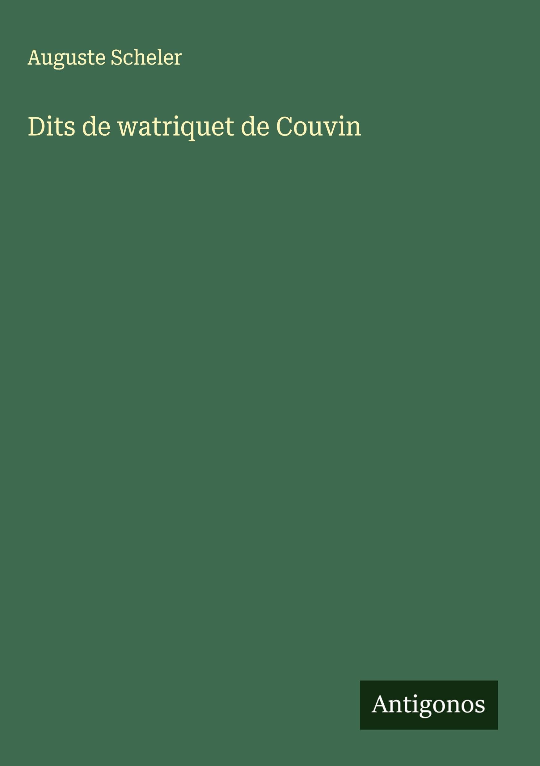 Product Image: Dits de watriquet de Couvin