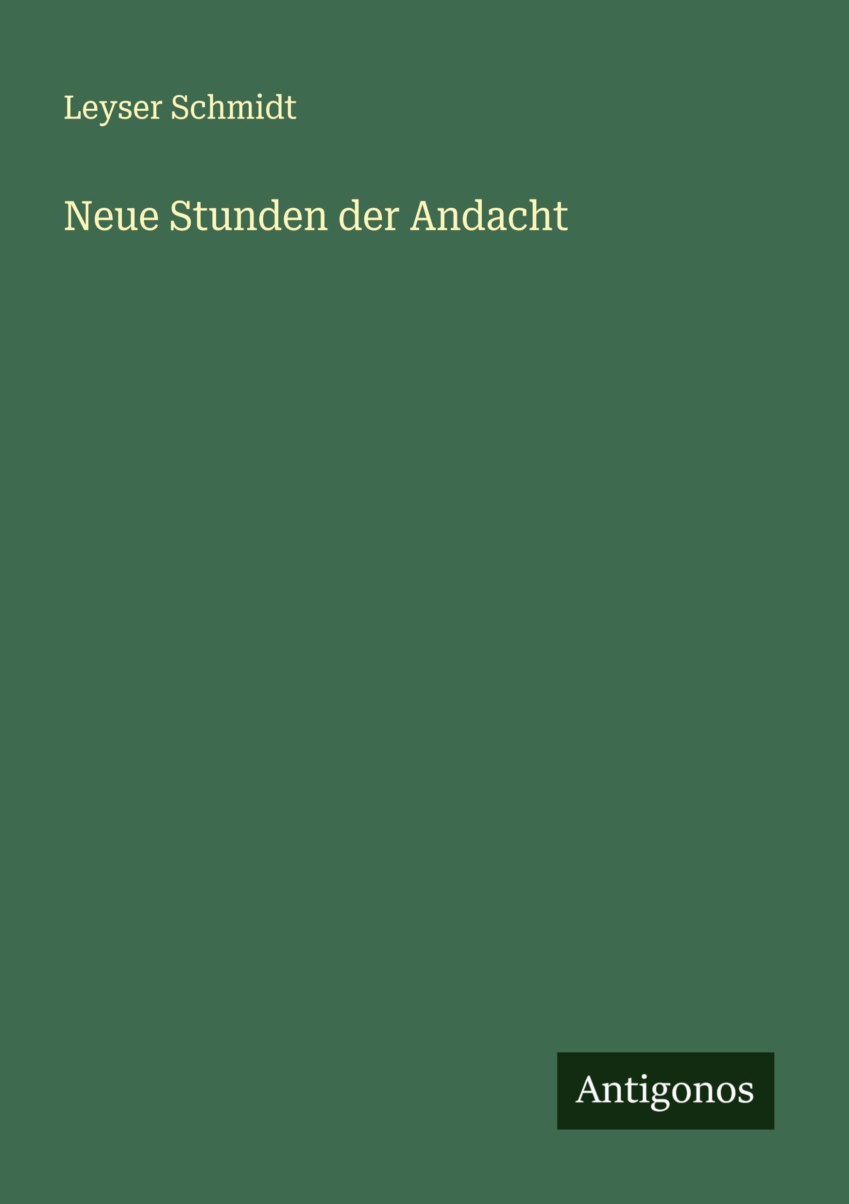 Product Image: Neue Stunden der Andacht