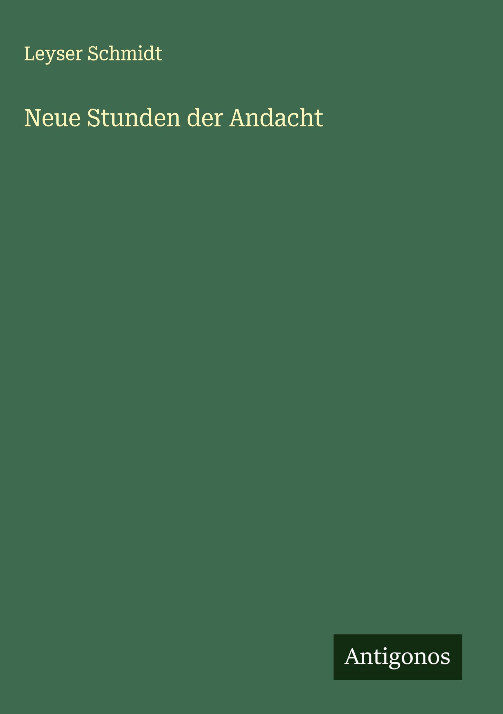 Product Image: Neue Stunden der Andacht