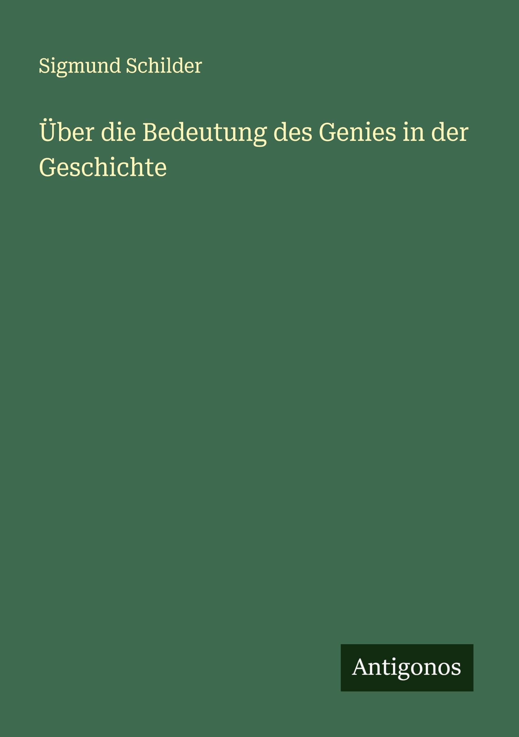 Über die Bedeutung des Genies in der Geschichte Classics
