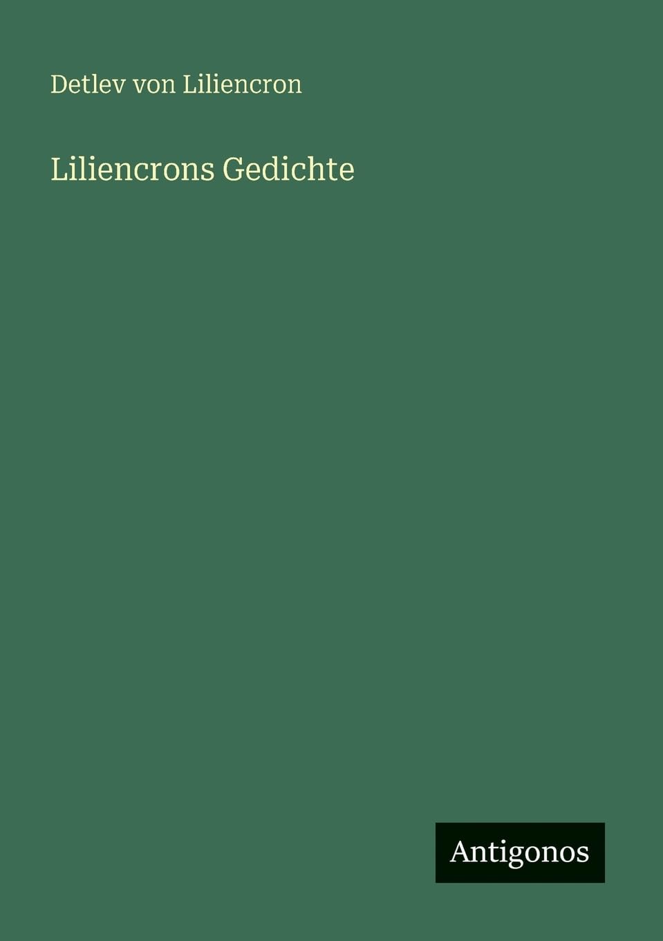 Liliencrons Gedichte Classics
