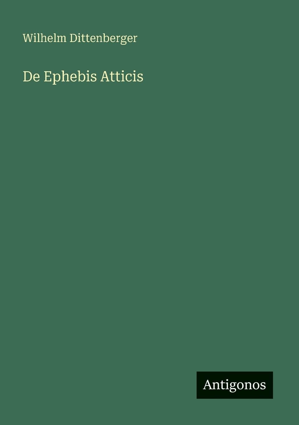 Product Image: De Ephebis Atticis