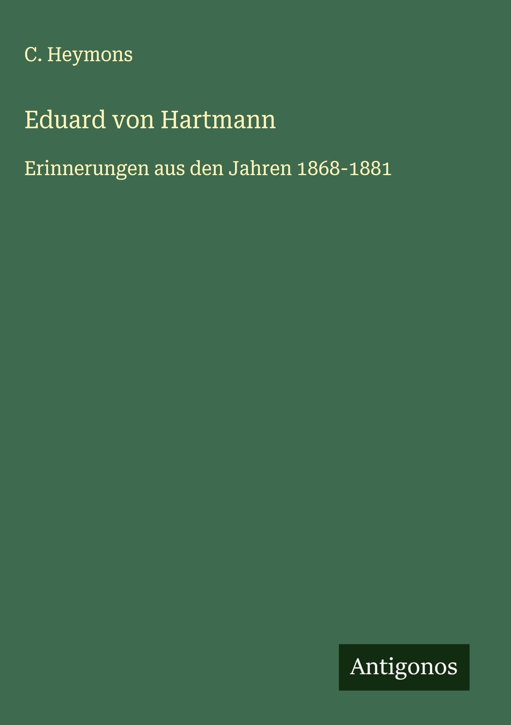 Product Image: Eduard von Hartmann